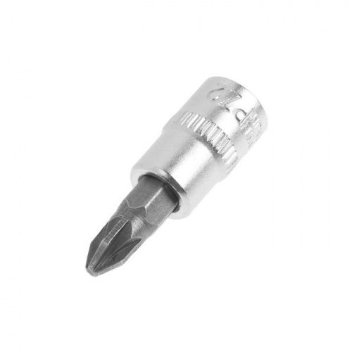 Головка с битой TUNDRA, под квадрат 1/4", PZ2, CrV 1123588      
