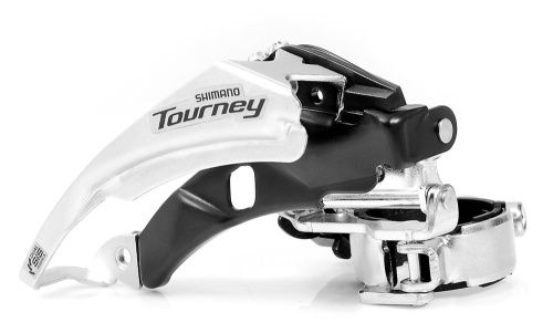 Переключатель передний "SHIMANO Tourney" TY500, верхняя тяга, 28.6мм, 42T