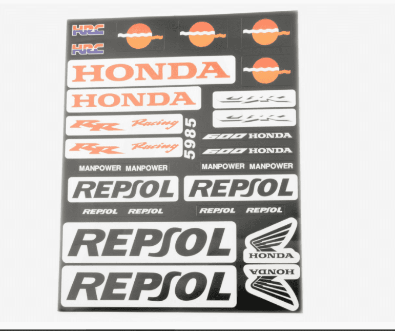 Наклейки (набор)   спонсор   REPSOL   (22х18см)   (#5985)