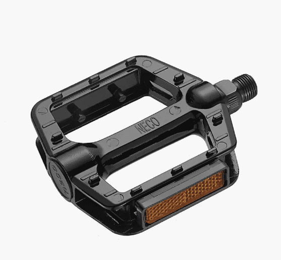 Педали нейлон #24   (PC (нейлон)) 110x100mm  NECO  WP601  BMX    ось 9/16" (14mm)   зеленые
