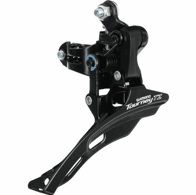 Переключатель передний "SHIMANO" TZ510, нижняя тяга, 31.8мм, 48T, 66-69 град