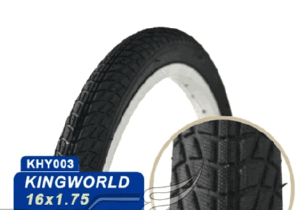 Велопокрышка 16"х 1,75 ТТ без камеры, KHY003 (премиум качество) Kingworld