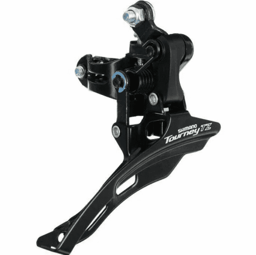Переключатель передний "SHIMANO" TZ510, нижняя тяга, 31.8мм, 48T, 66-69 град