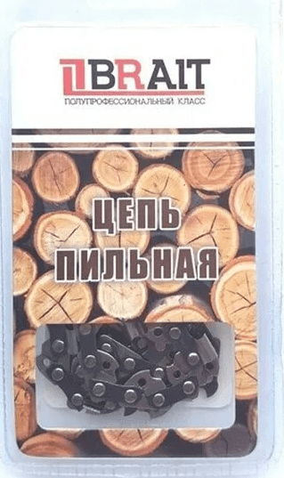 Цепь Brait 3/8 1.3 62 Круглый зуб (блистер)