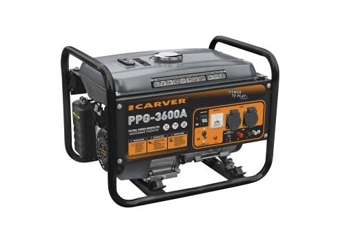 Генератор бенз.  CARVER PPG- 3600A (LT-168F-1, 2,5