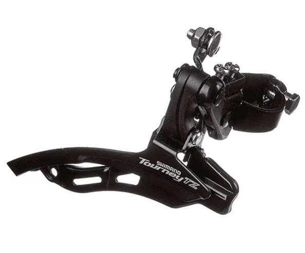 Переключатель передний "SHIMANO" TZ500, нижняя тяга, 31.8мм, 42T