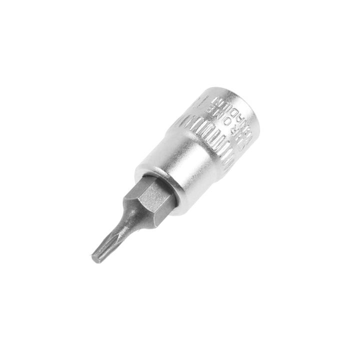 Головка с битой TUNDRA, под квадрат 1/4", Т8, CrV 1123574      