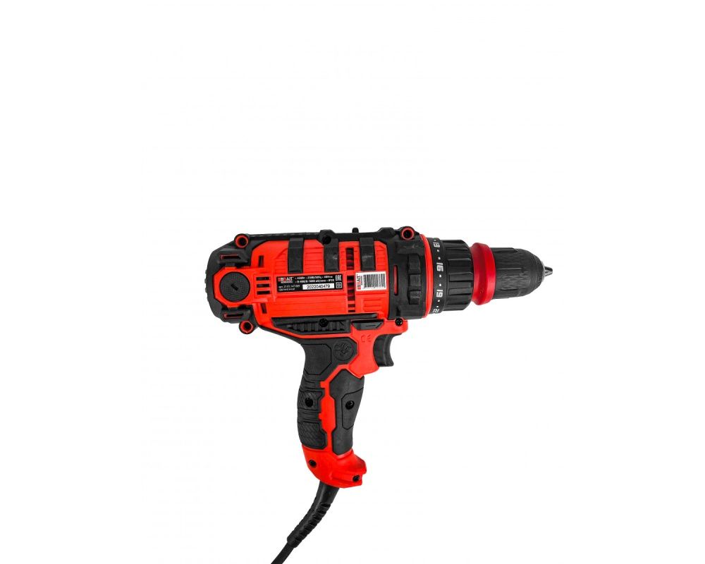 Дрель сетевая BDM450Q (450Вт, 10мм, быстрозажимной патрон, регулировка ск., реверс, картон