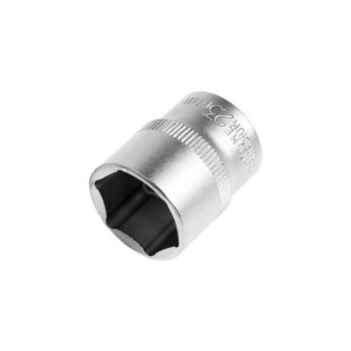 Головка торцевая шестигранная TUNDRA, под квадрат 1/2", 23 мм, CrV 1123561 Головка торцевая шестигранная TUNDRA, под квадрат 1/2", 23 мм, CrV 1123561