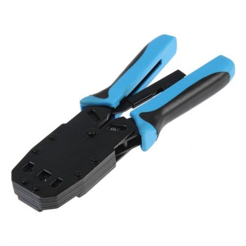Кримпер TUNDRA, для обжима клемм RJ-45 8P, RJ-12 6P, RJ-10 4P, вертикальный обжим 4476071