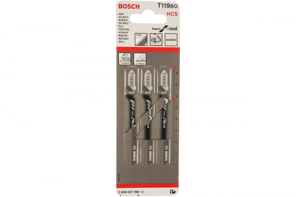 Пилки для лобзика "Bosch" T-119BО Китай