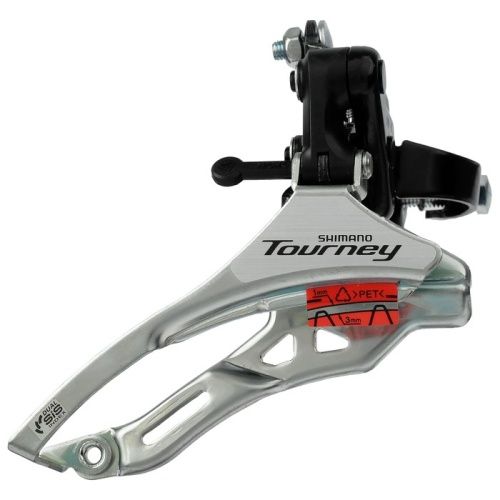 Переключатель передний "SHIMANO Tourney" TY300, нижняя тяга, 31.8мм, 42T