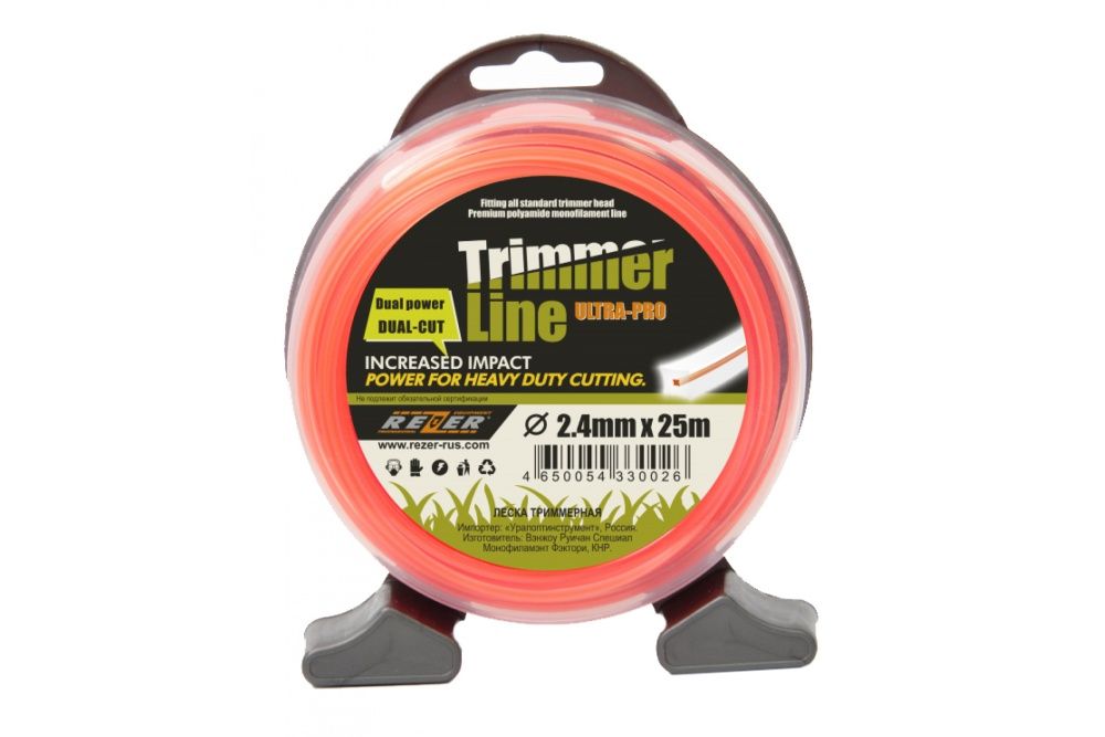 Леска Ultra-pro DUAL-CUT 2.4мм 25м квадр. Rezer