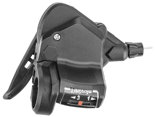 Шифтеры  (тригерные, index)  3L/7Rск. MicroSHIFT TS-38     трос L=2050mm