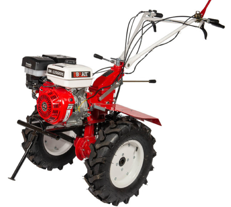 Мотоблок  бензиновый Brait BR-135GEDS (17л.с.) колеса 6,00*12, дифференциал, скорости 1 назад/4 впер