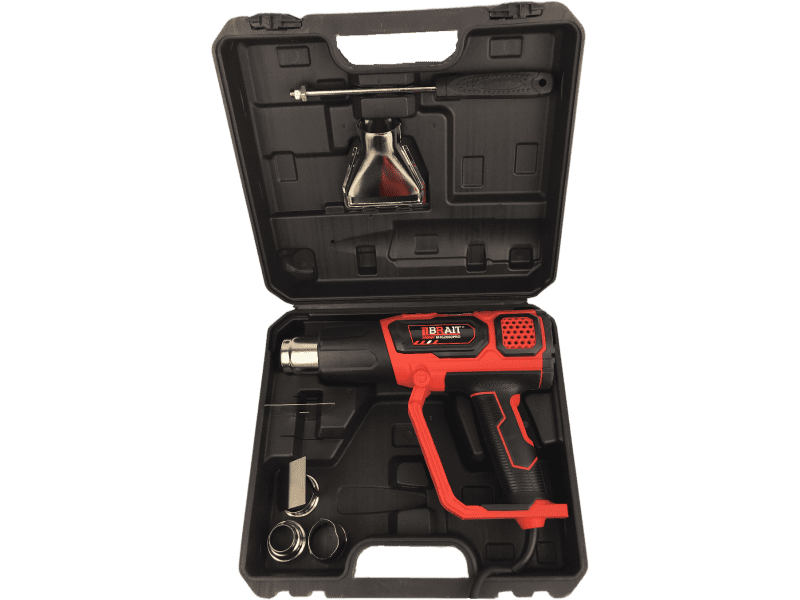 Фен строительный BHG2000PRO (2000Вт; макс.темп. 600°С, 5 насадок; 3 скорости; регулировка, электронн