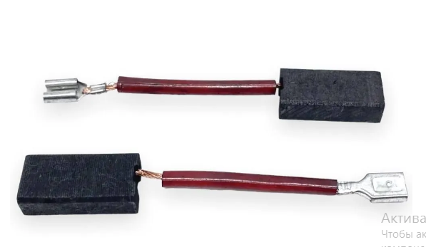 Щетка (№524) Sparky BU 2350, BUR 350E (2 шт) 6*10*20 поводок, клемма-мама