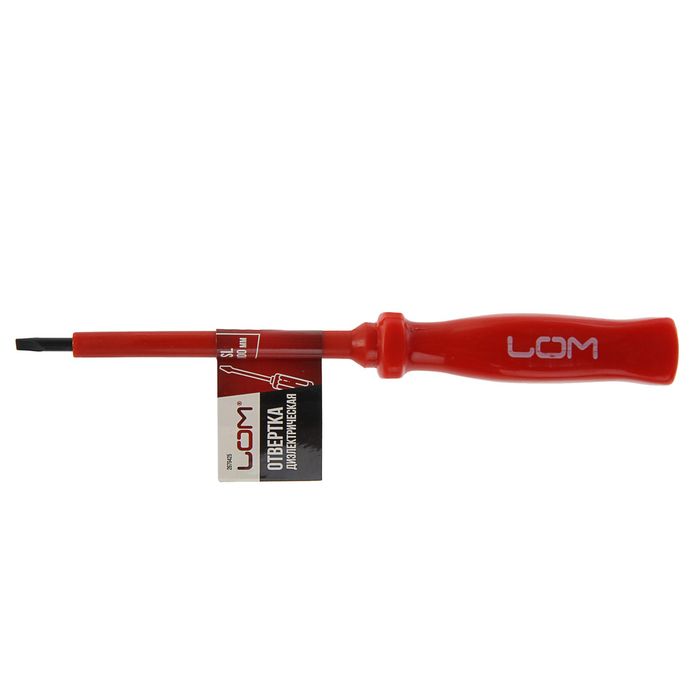 Отвертка диэлектрическая LOM, SL4х100 мм 2679425
