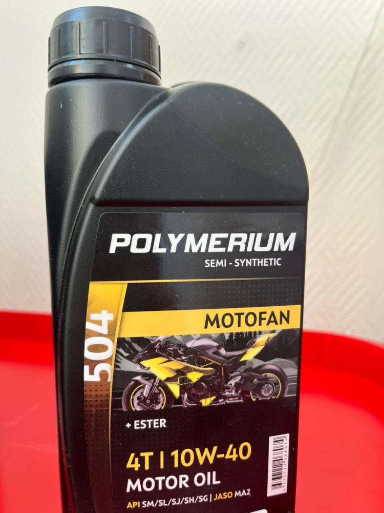 Масло POLYMERIUM MOTOFAN 504 10W-40 4T 1L