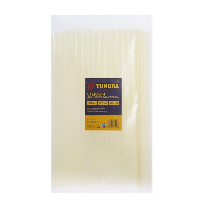 Стержни клеевые TUNDRA, 11 х 300 мм, 0.5 кг (18 шт.) 4661028