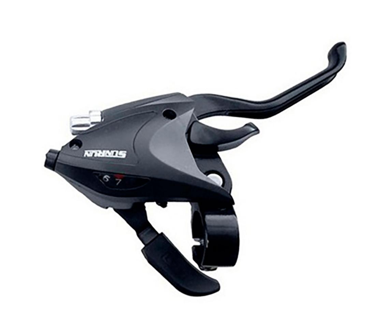 Шифтер (тригерный,combo, index) правый 6ск. SUNRUN SL-KD-81  R6  трос L-2200mm    (shimano-comp.)