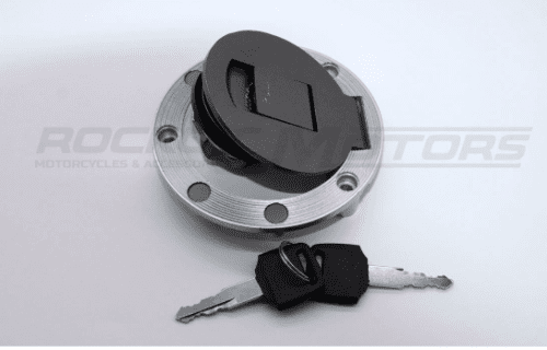 Пробка (крышка) бака CB-150/200 круглая металлическая с ключами VR-1