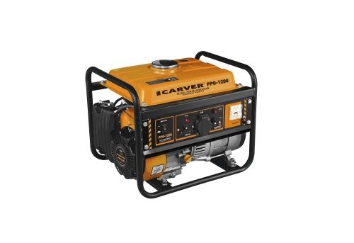 Генератор Carver PPG-1200 0,9/1,05 кВт (220В, 12В, 50Гц) бензиновый