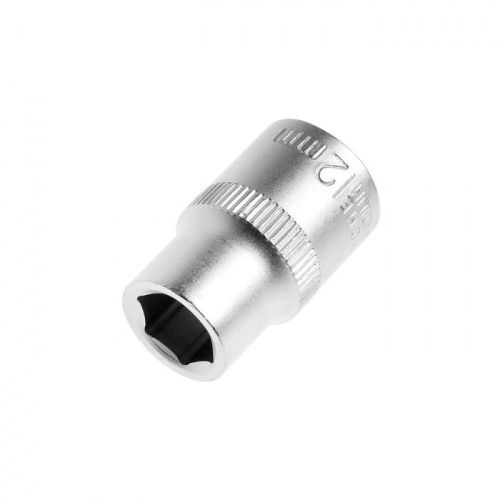 Головка торцевая шестигранная TUNDRA, под квадрат 1/2", 12 мм, CrV 1123550      