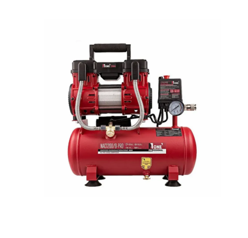 Компрессор безмасляный NAC1200/9-PRO (1,2кВт; 200л/м; 8bar; ресивер 9л) №1