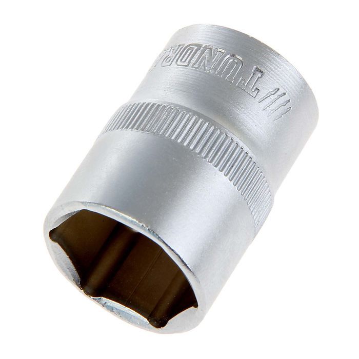 Головка торцевая шестигранная TUNDRA, под квадрат 1/2", 20 мм, CrV 1123558