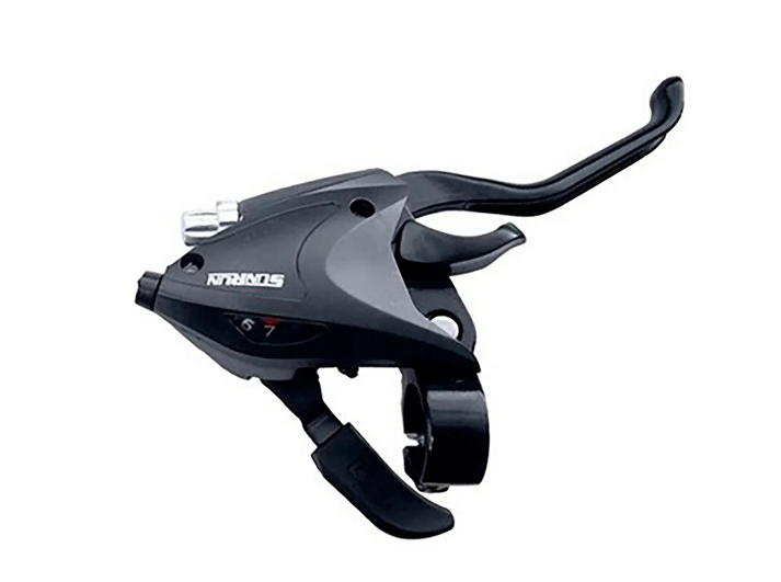 Шифтер (тригерный,combo, index) правый 7ск. SUNRUN SL-KD-81  R7  трос L-2200mm    (shimano-comp.