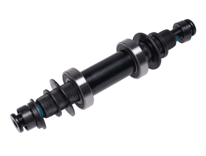 Каретка BMX в сборе c валом CR-MO SPANISH-48T-19mm с промподшипниками (ф37х19,9mm) и болтами 