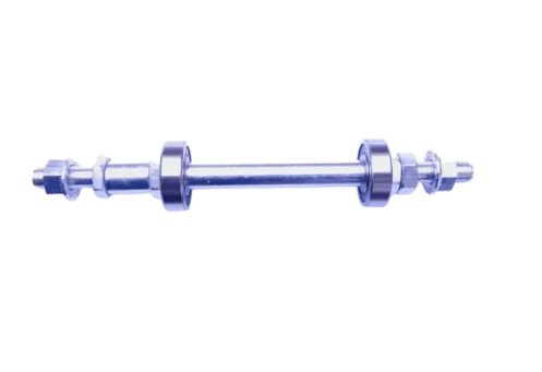 Ось задняя на гайках с чашками и подшипниками L=185mm      3036A