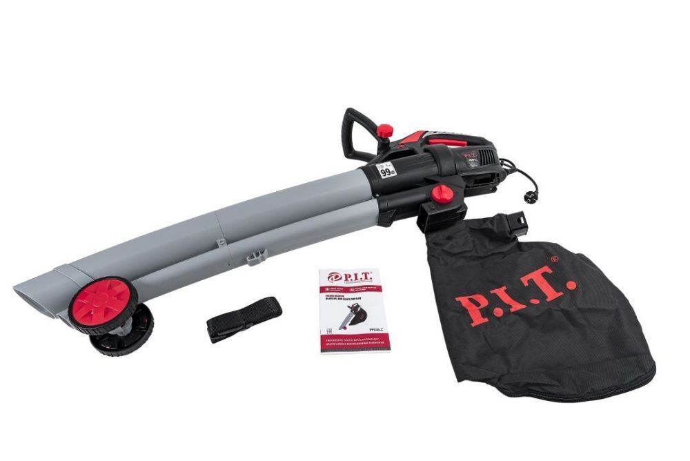 Воздуходувка электрическая PFV45-C  P.I.T (220v,1500вт,обьем травосборника 45л,840м3/ч)