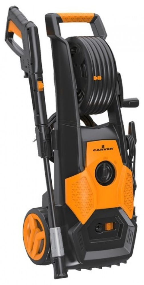 Мойка выс. давл. CARVER CW-1801D (1800 Вт, 100-130 бар, 6-7 л/мин, колеса, катушка)