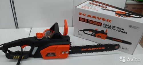 Пила эл. цепная CARVER RSE- 1800М, 14"