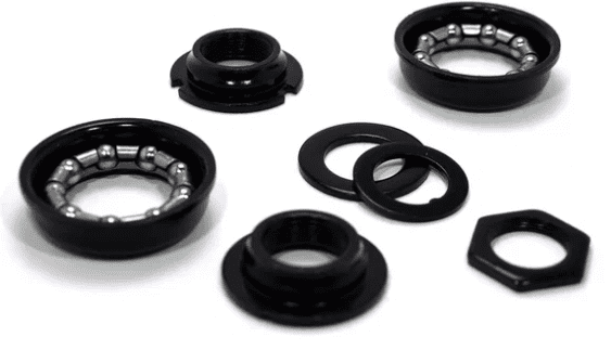 Детали каретки "NECO" BMX ( American type 51,5mm 9 частей ХРОМ) B889(компл)