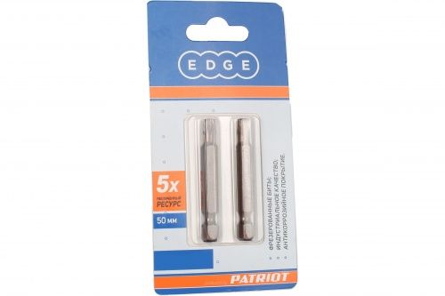 Бита EDGE by PATRIOT T27 длина 50 мм, 2шт в блистере Бита EDGE by PATRIOT T27 длина 50 мм, 2шт в блистере