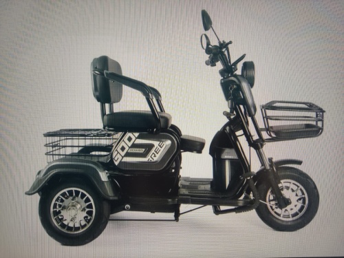 Трицикл электрический Green bike 1000Вт (максимальная нагрузка 220 кг, запас хода 50 км