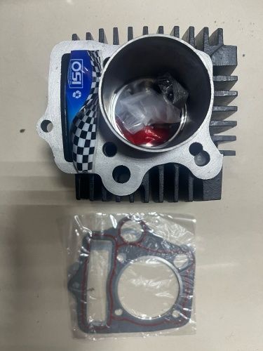 ЦПГ (поршневая) в сборе KAYO/RACER-125 Ф52,4 PIN=14мм НИЗКАЯ h=69мм качество Lipai ЧЕРНАЯ